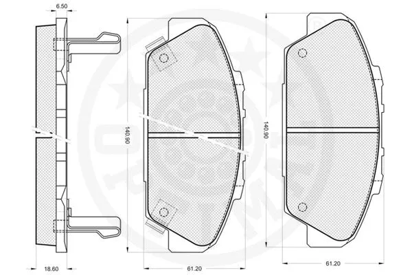 Brake Pad Set, disc brake