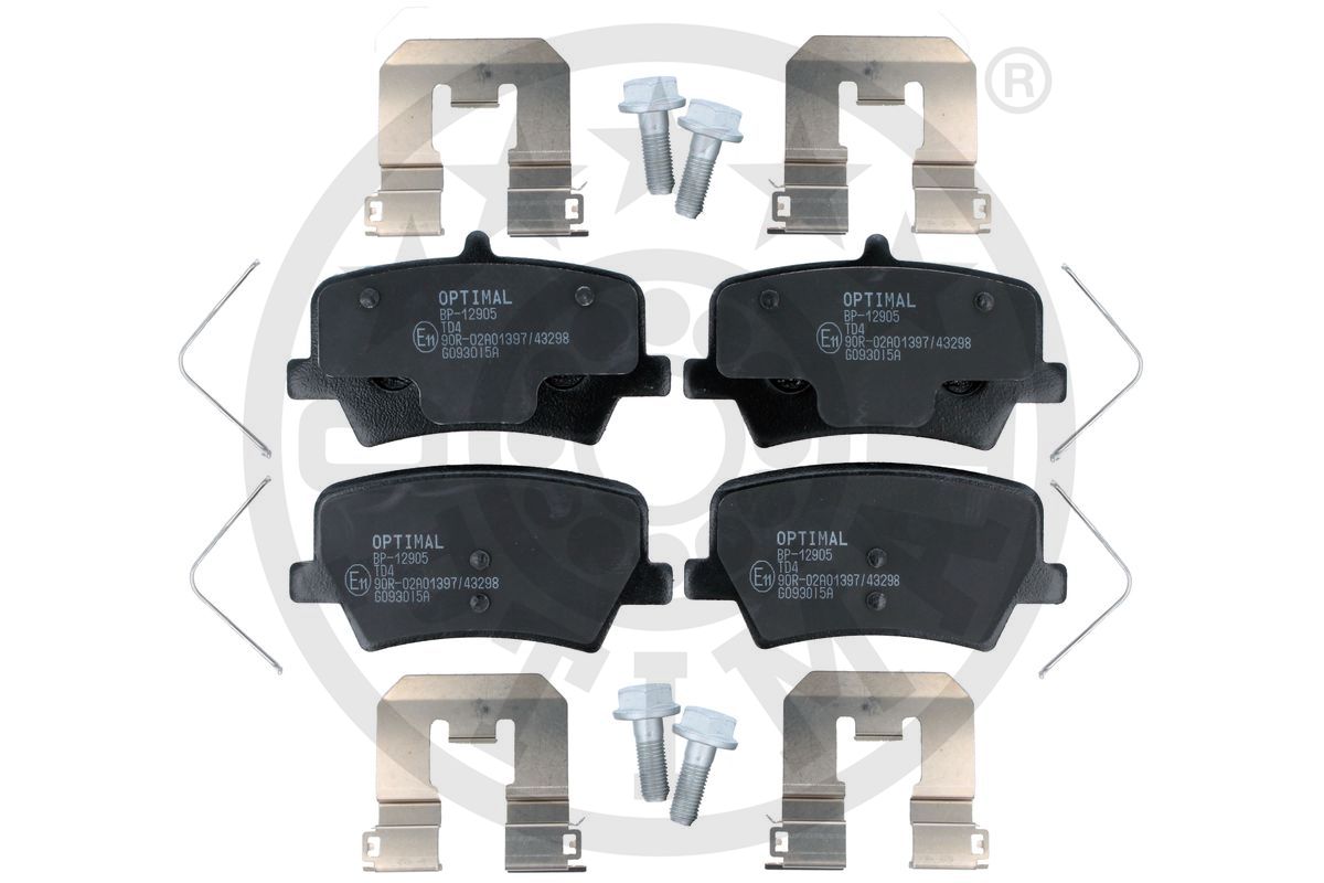 Brake Pad Set, disc brake (BP-12905)