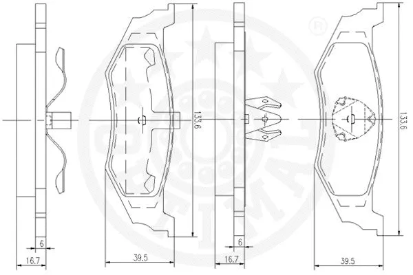 Brake Pad Set, disc brake