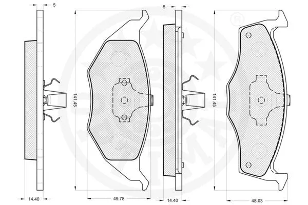 Brake Pad Set, disc brake