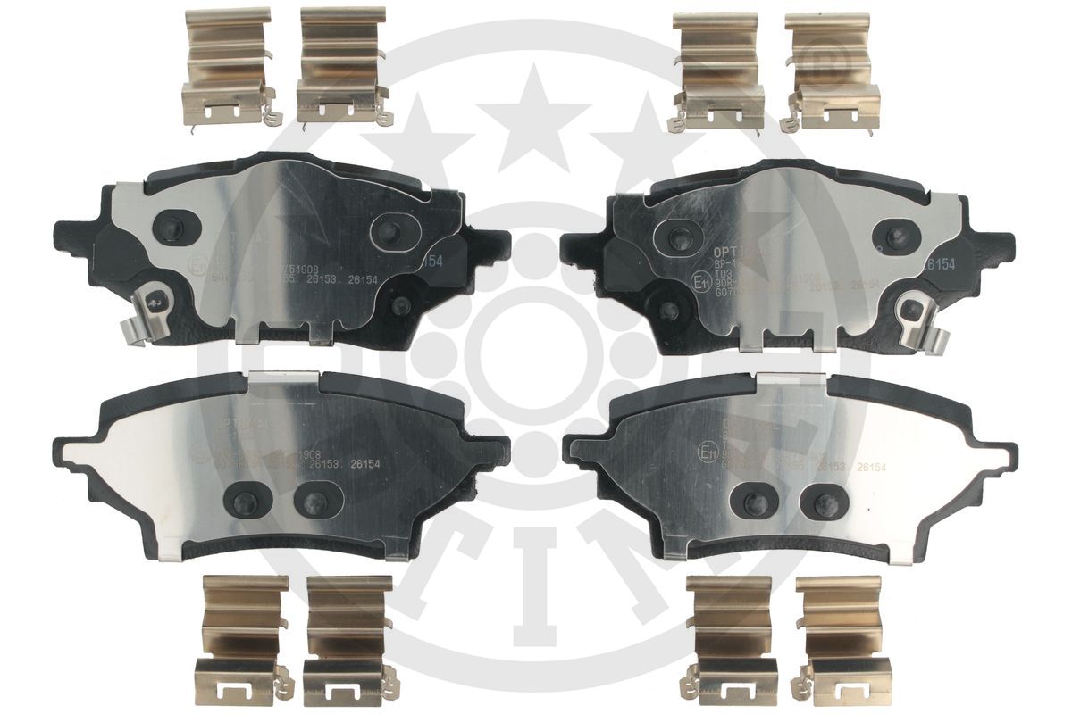 Brake Pad Set, disc brake (BP-12833)
