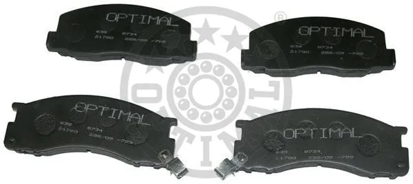 Brake Pad Set, disc brake (9734)