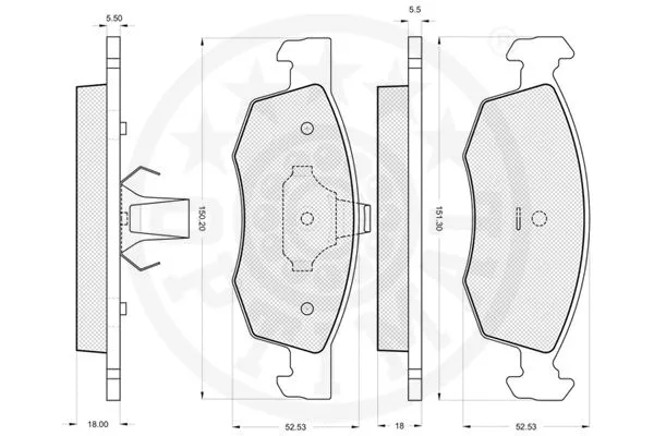 Brake Pad Set, disc brake