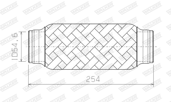 Corrugated Pipe, exhaust system (08938)