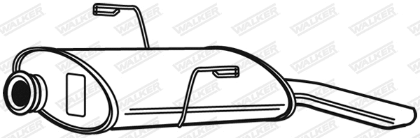 Rear Muffler (22409)