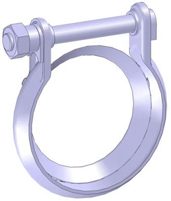 Clamping Piece, exhaust system