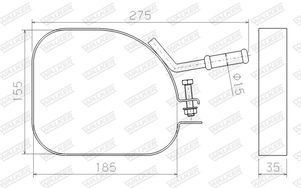 Mount, exhaust system (80597)