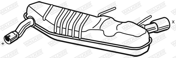 Rear Muffler (25140)