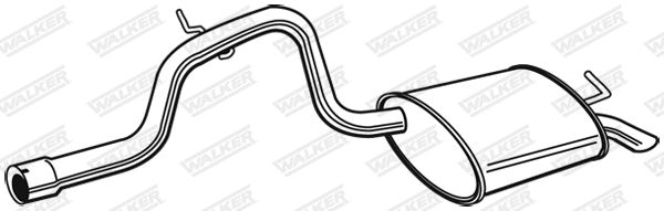 Rear Muffler (72402)