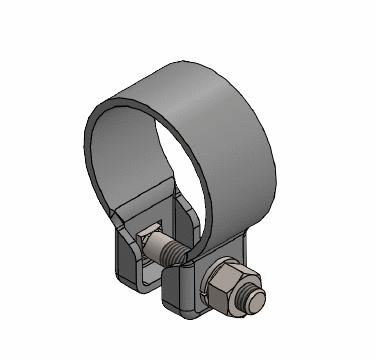 Clamping Piece, exhaust system
