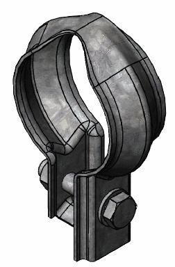 Clamping Piece, exhaust system