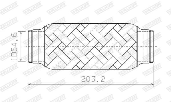 Corrugated Pipe, exhaust system (08937)