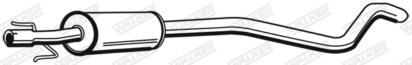 Centre Muffler (72350)