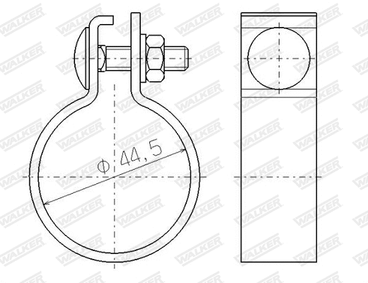 Clamping Piece, exhaust system (81914)
