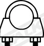 Clamping Piece, exhaust system (82174)