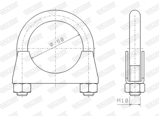Clamping Piece, exhaust system (82346)