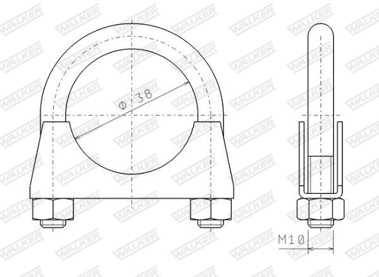 Clamping Piece, exhaust system (82319)