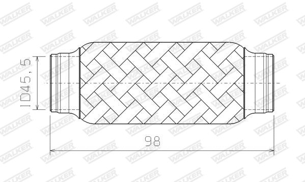 Corrugated Pipe, exhaust system (05251)