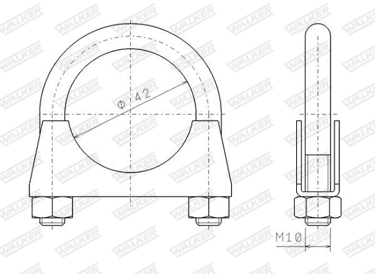 Clamping Piece, exhaust system (82320)
