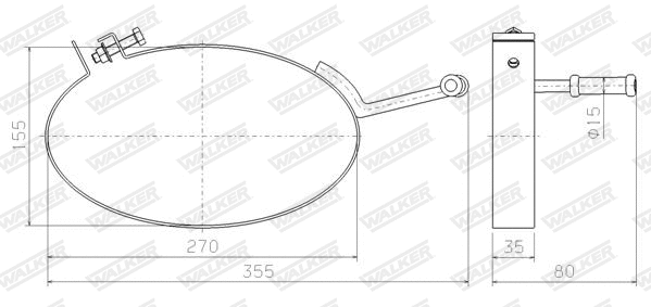 Mount, exhaust system (80610)