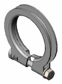 Clamping Piece, exhaust system