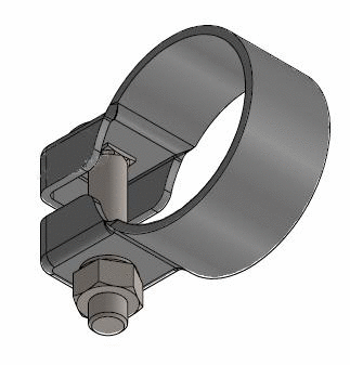 Clamping Piece, exhaust system