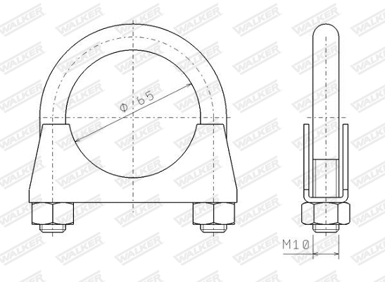 Clamping Piece, exhaust system (80339)