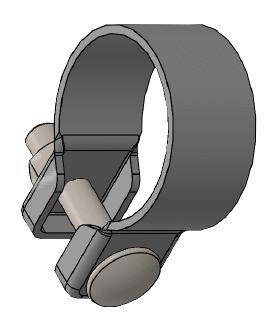 Clamping Piece, exhaust system