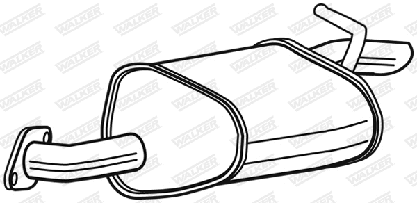 Rear Muffler (23079)