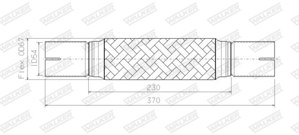 Corrugated Pipe, exhaust system (14052)