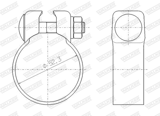 Clamping Piece, exhaust system (81988)