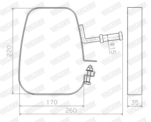 Mount, exhaust system (80606)