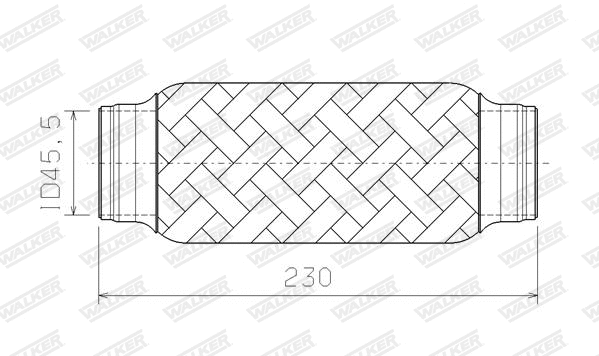 Corrugated Pipe, exhaust system (10403)