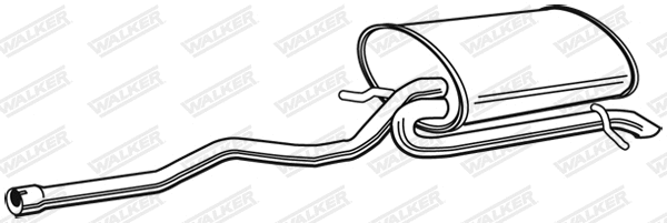 Rear Muffler (23205)
