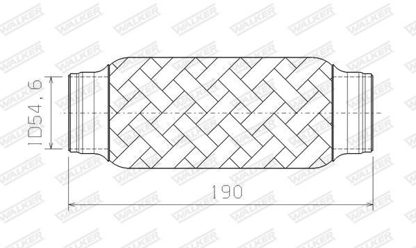 Corrugated Pipe, exhaust system (05321)