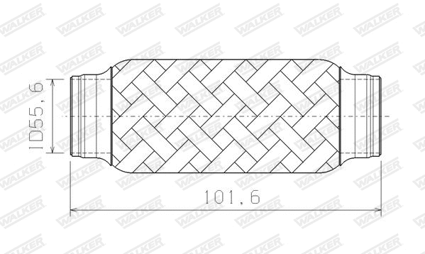 Corrugated Pipe, exhaust system (08942)