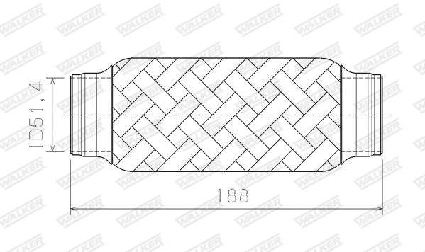 Corrugated Pipe, exhaust system (05320)