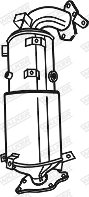 Soot/Particulate Filter, exhaust system (73272)