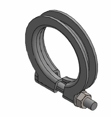 Clamping Piece, exhaust system