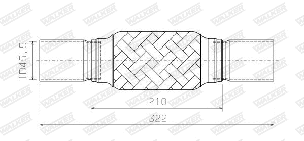 Corrugated Pipe, exhaust system (08920)
