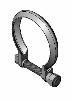 Clamping Piece, exhaust system