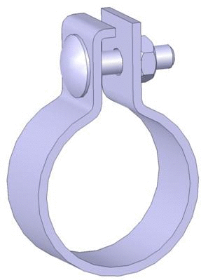 Clamping Piece, exhaust system