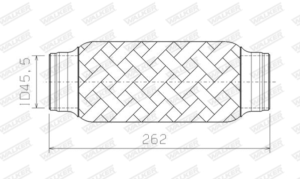 Corrugated Pipe, exhaust system (10404)