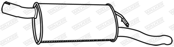 Rear Muffler (17844)