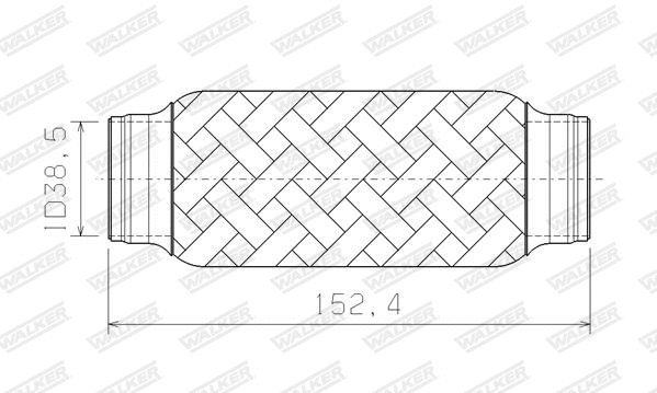 Corrugated Pipe, exhaust system (08926)