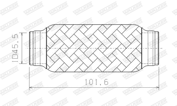 Corrugated Pipe, exhaust system (10400)