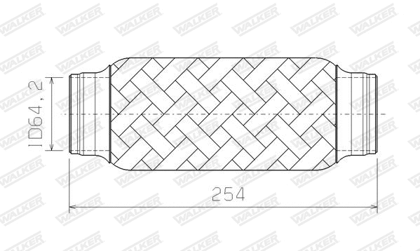 Corrugated Pipe, exhaust system (08946)