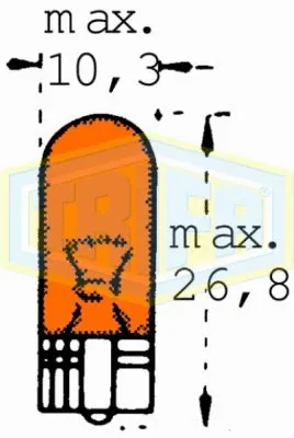 Bulb, direction indicator