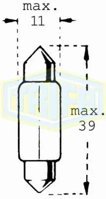 Bulb, licence plate light