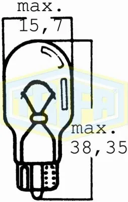 Bulb, direction indicator